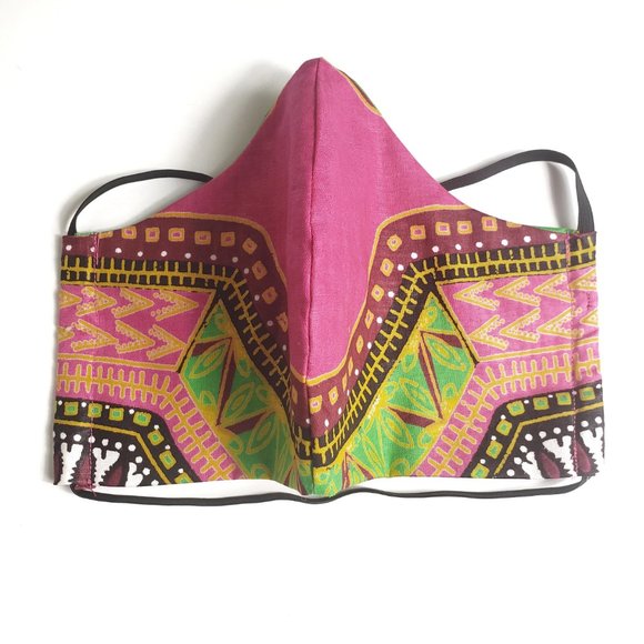 Handmade Accessories - Cloth Face Mask 3 Layer Ankara Print FREE w BUNDLE